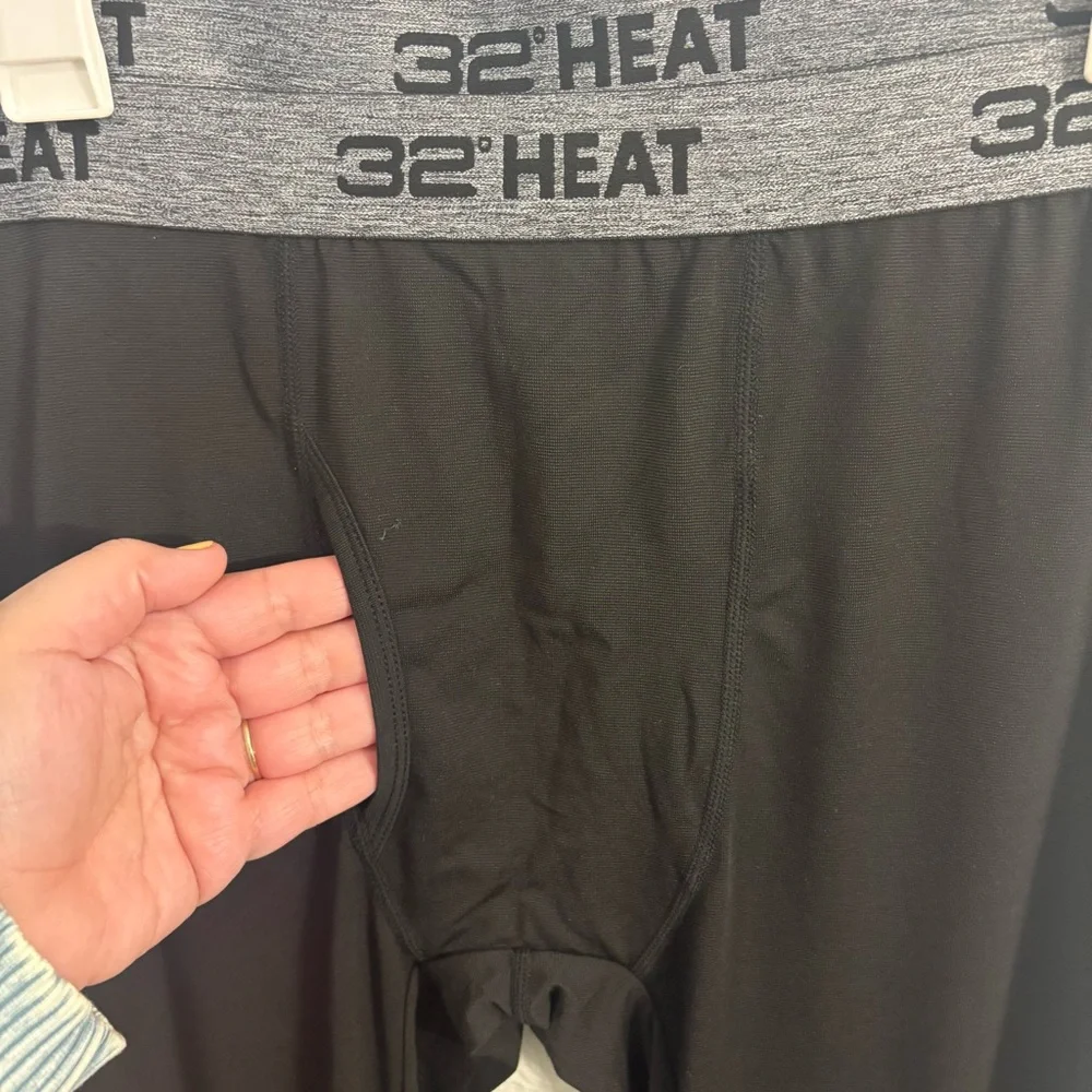 32 Degrees HEAT Men’s 2-Pack Thermal Base Layer Legging Pants Black Size M‎